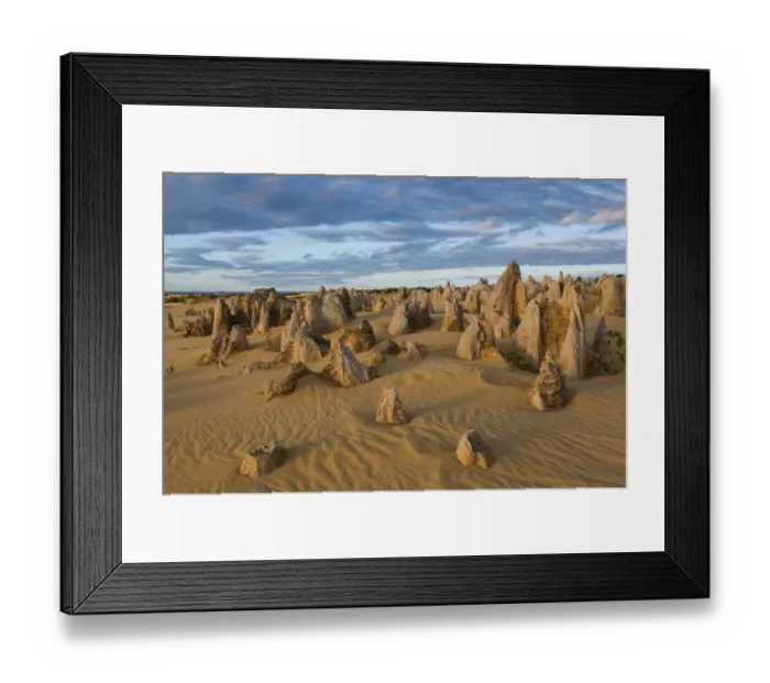 Framed Print : The Pinnacles limestone formations, Nambung National Park, Western Australia Framed Print : The Pinnacles limestone formations, Nambung National Park, Western Australia