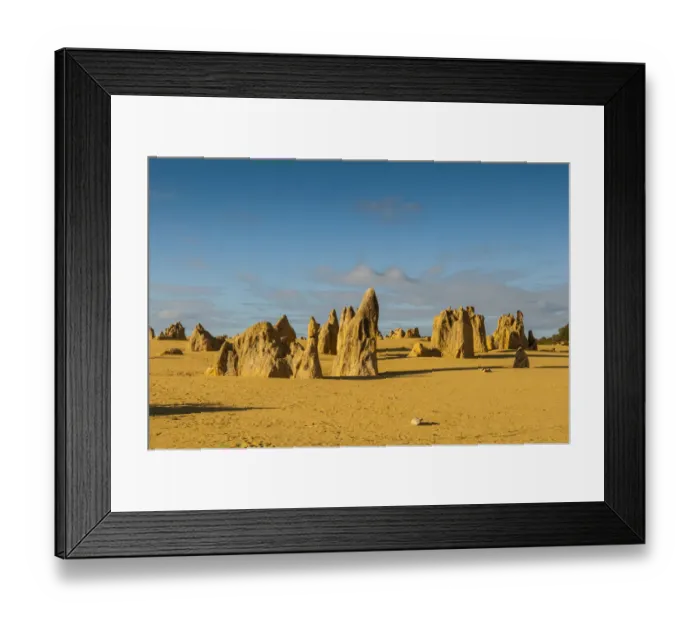 Framed Print : The Pinnacles limestone formations, Nambung National Park, Western Australia Framed Print : The Pinnacles limestone formations, Nambung National Park, Western Australia
