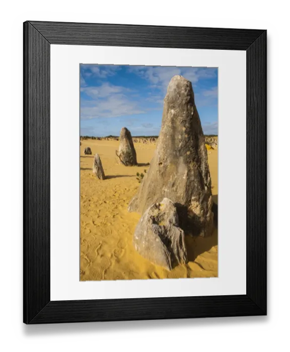Framed Print : The Pinnacles limestone formations, Nambung National Park, Western Australia Framed Print : The Pinnacles limestone formations, Nambung National Park, Western Australia