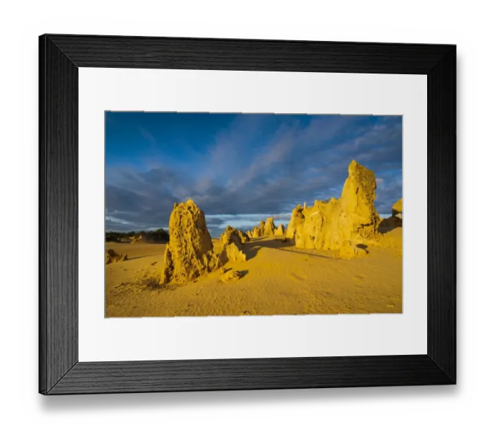 Framed Print : The Pinnacles limestone formations, Nambung National Park, Western Australia Framed Print : The Pinnacles limestone formations, Nambung National Park, Western Australia