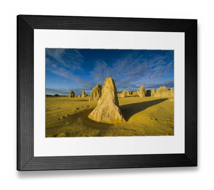 Framed Print : The Pinnacles limestone formations, Nambung National Park, Western Australia Framed Print : The Pinnacles limestone formations, Nambung National Park, Western Australia