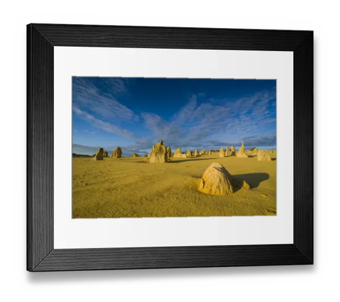 Framed Print : The Pinnacles limestone formations, Nambung National Park, Western Australia Framed Print : The Pinnacles limestone formations, Nambung National Park, Western Australia