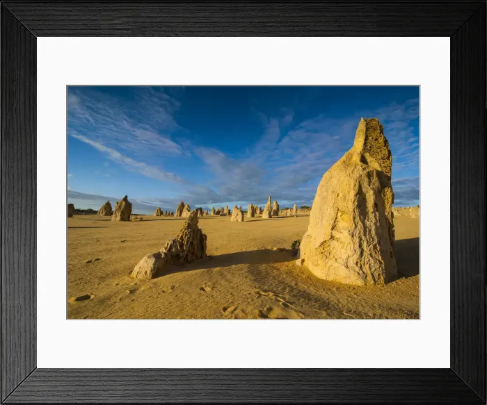 Framed Print : The Pinnacles limestone formations, Nambung National Park, Western Australia Framed Print : The Pinnacles limestone formations, Nambung National Park, Western Australia