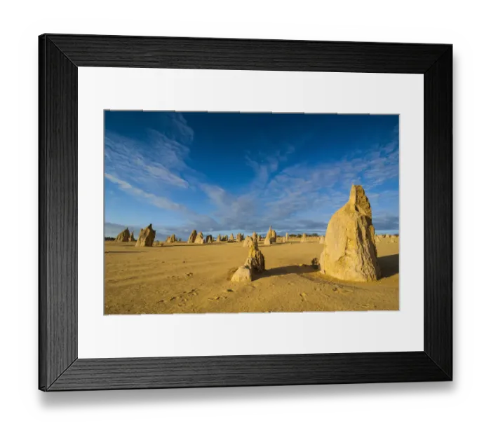 Framed Print : The Pinnacles limestone formations, Nambung National Park, Western Australia Framed Print : The Pinnacles limestone formations, Nambung National Park, Western Australia