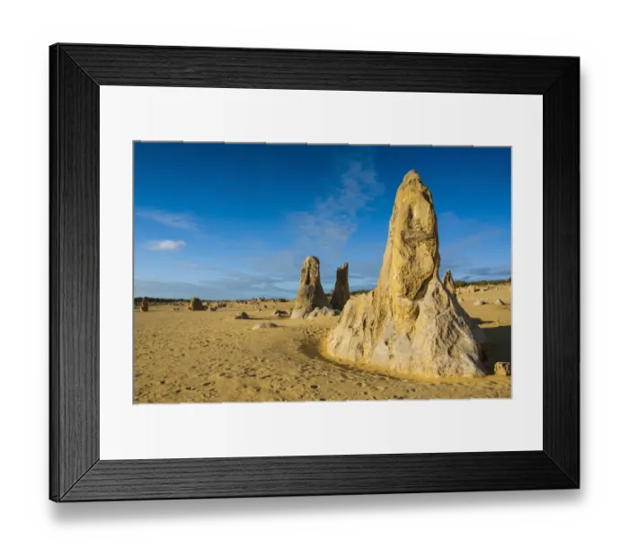 Framed Print : The Pinnacles limestone formations, Nambung National Park, Western Australia Framed Print : The Pinnacles limestone formations, Nambung National Park, Western Australia