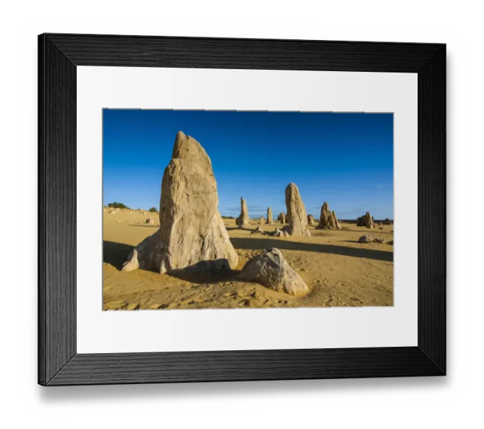 Framed Print : The Pinnacles limestone formations, Nambung National Park, Western Australia Framed Print : The Pinnacles limestone formations, Nambung National Park, Western Australia