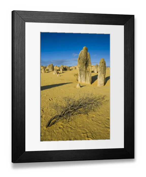 Framed Print : The Pinnacles limestone formations, Nambung National Park, Western Australia Framed Print : The Pinnacles limestone formations, Nambung National Park, Western Australia