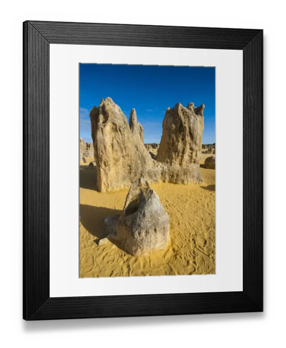 Framed Print : The Pinnacles limestone formations, Nambung National Park, Western Australia Framed Print : The Pinnacles limestone formations, Nambung National Park, Western Australia