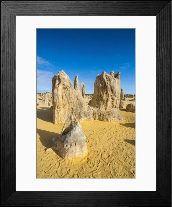 Framed Print : The Pinnacles limestone formations, Nambung National Park, Western Australia Framed Print : The Pinnacles limestone formations, Nambung National Park, Western Australia