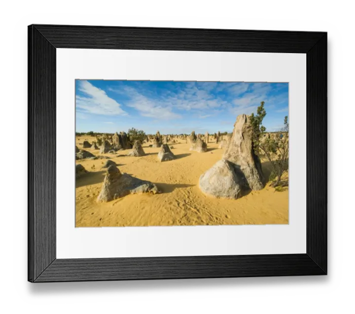 Framed Print : The Pinnacles limestone formations, Nambung National Park, Western Australia Framed Print : The Pinnacles limestone formations, Nambung National Park, Western Australia