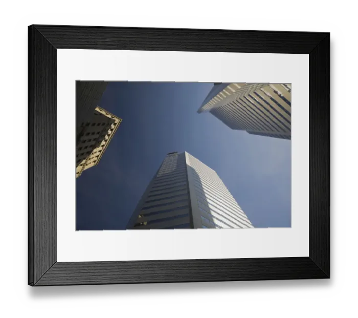 Framed Print : Modern glass and steel office tower buildings, Montreal, Quebec, Canada Framed Print : Modern glass and steel office tower buildings, Montreal, Quebec, Canada