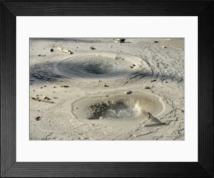Framed Print : Bubbling hot springs, Porcelain Basin, Norris Geyser Basin, Yellowstone National Park, Wyoming, USA Framed Print : Bubbling hot springs, Porcelain Basin, Norris Geyser Basin, Yellowstone National Park, Wyoming, USA