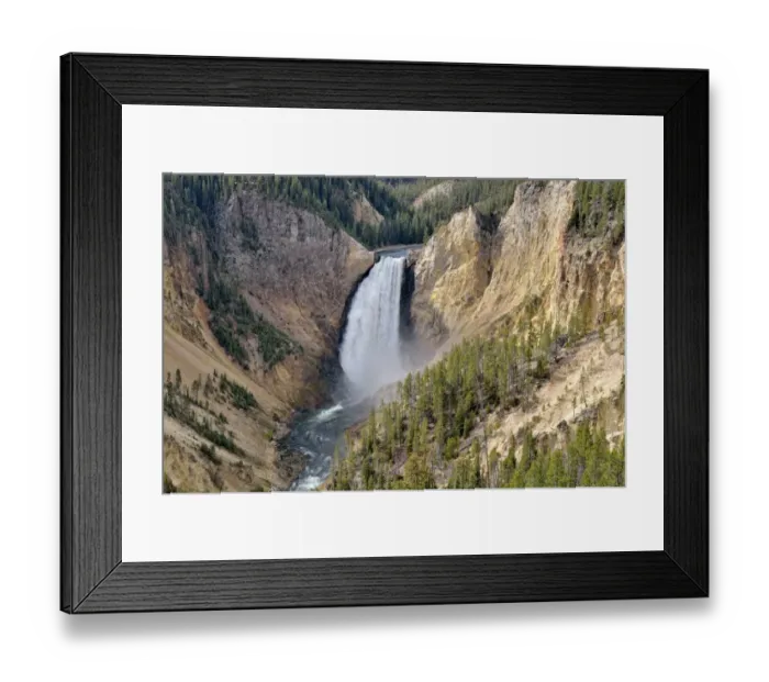 Framed Print : Lower Falls, view from Lookout Point, Grand Canyon of the Yellowstone River, North Rim, Yellowstone National Park, Wyoming, USA Framed Print : Lower Falls, view from Lookout Point, Grand Canyon of the Yellowstone River, North Rim, Yellowstone National Park, Wyoming, USA