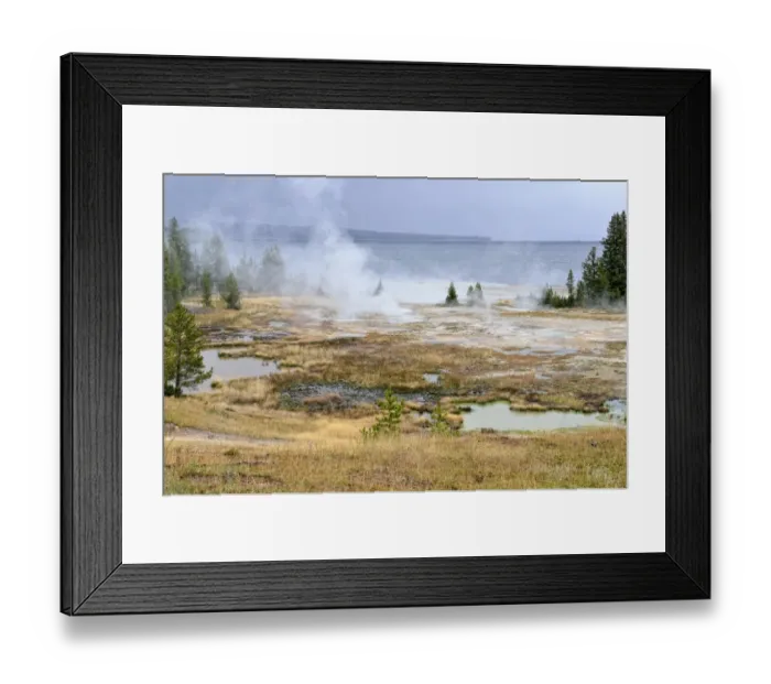 Framed Print : Thermal area, West Thumb Geysir Basin, Yellowstone National Park, Wyoming, USA Framed Print : Thermal area, West Thumb Geysir Basin, Yellowstone National Park, Wyoming, USA