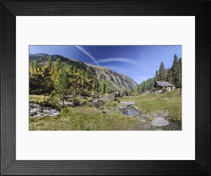Framed Print : Schwarzbrunn Alm, hunting lodge, Voldertal Valley, Tyrol, Austria, Europe Framed Print : Schwarzbrunn Alm, hunting lodge, Voldertal Valley, Tyrol, Austria, Europe