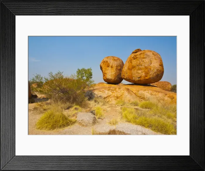 Framed Print : Granite boulders in the Devils Marbles Conservation Reserve, Karlu Karlu, Northern Territories, Australia Framed Print : Granite boulders in the Devils Marbles Conservation Reserve, Karlu Karlu, Northern Territories, Australia