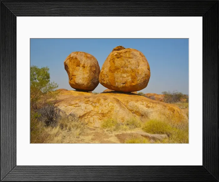 Framed Print : Granite boulders in the Devils Marbles Conservation Reserve, Karlu Karlu, Northern Territories, Australia Framed Print : Granite boulders in the Devils Marbles Conservation Reserve, Karlu Karlu, Northern Territories, Australia