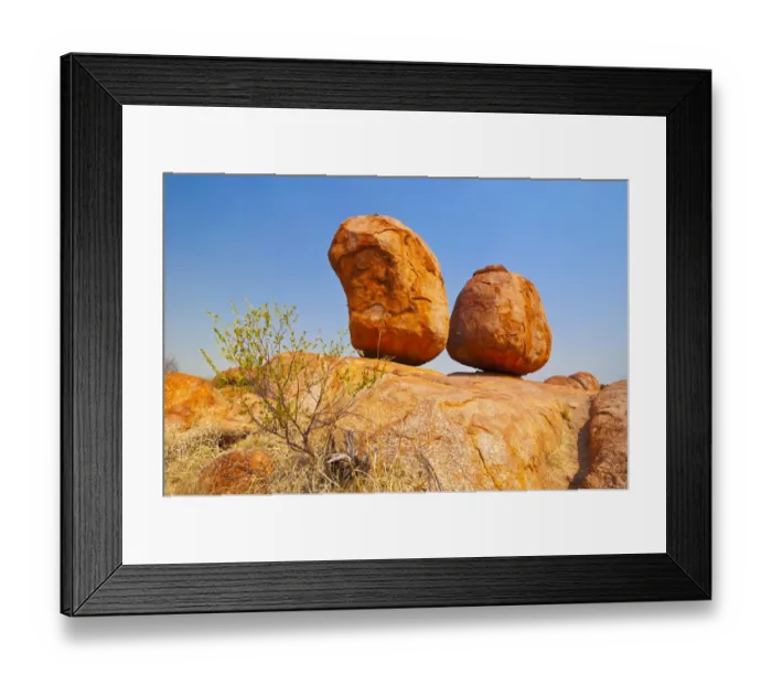 Framed Print : Granite boulders in the Devils Marbles Conservation Reserve, Karlu Karlu, Northern Territories, Australia Framed Print : Granite boulders in the Devils Marbles Conservation Reserve, Karlu Karlu, Northern Territories, Australia