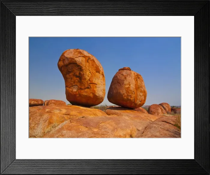 Framed Print : Granite boulders in the Devils Marbles Conservation Reserve, Karlu Karlu, Northern Territories, Australia Framed Print : Granite boulders in the Devils Marbles Conservation Reserve, Karlu Karlu, Northern Territories, Australia