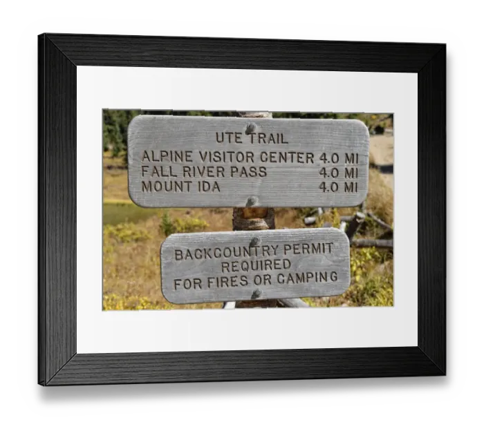 Framed Print : Signposts at Poudre Lake, Trail Ridge Road, Rocky Mountain National Park, Colorado, USA Framed Print : Signposts at Poudre Lake, Trail Ridge Road, Rocky Mountain National Park, Colorado, USA