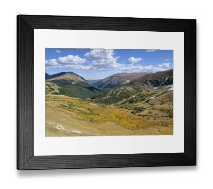 Framed Print : View from the Trail Ridge Road, Rocky Mountain National Park, Colorado, USA Framed Print : View from the Trail Ridge Road, Rocky Mountain National Park, Colorado, USA