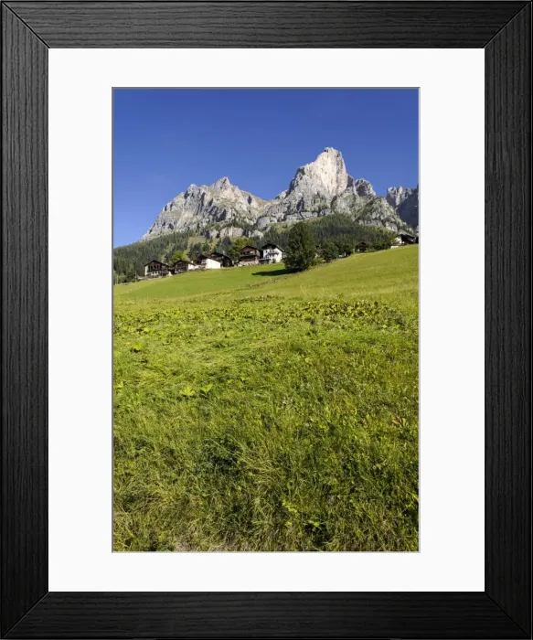 Framed Print : Settlement near Selva di Cadore, Dolomites, Italy, Europe Framed Print : Settlement near Selva di Cadore, Dolomites, Italy, Europe