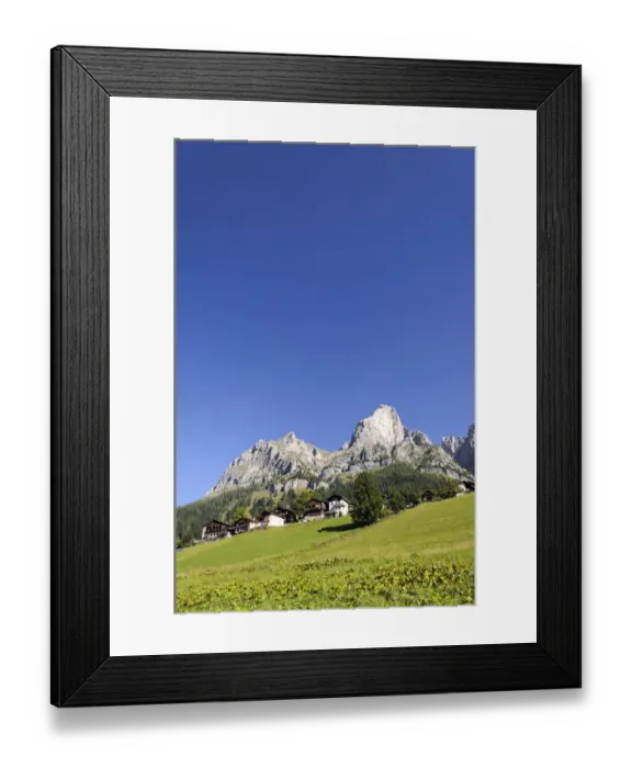 Framed Print : Settlement near Selva di Cadore, Dolomites, Italy, Europe Framed Print : Settlement near Selva di Cadore, Dolomites, Italy, Europe