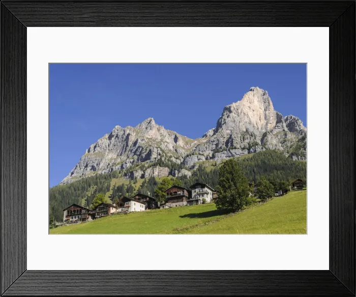 Framed Print : Settlement near Selva di Cadore, Dolomites, Italy, Europe Framed Print : Settlement near Selva di Cadore, Dolomites, Italy, Europe