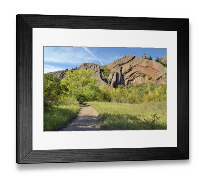 Framed Print : Red sandstone formation, Fountain Valley Trail, Boxborough State Park, Denver, Colorado, United States Framed Print : Red sandstone formation, Fountain Valley Trail, Boxborough State Park, Denver, Colorado, United States