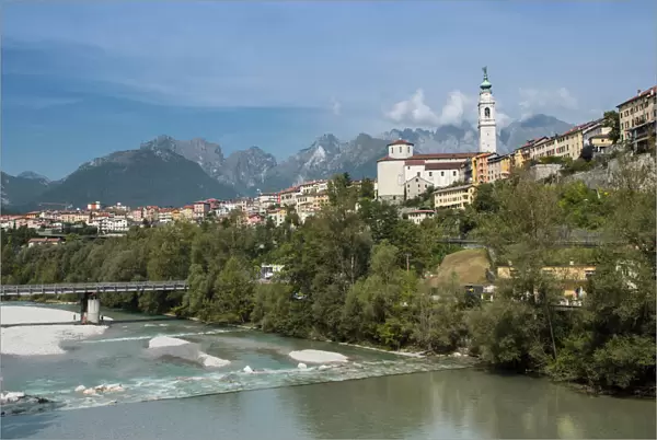 Belluno on the Piave river, Italy, Europe