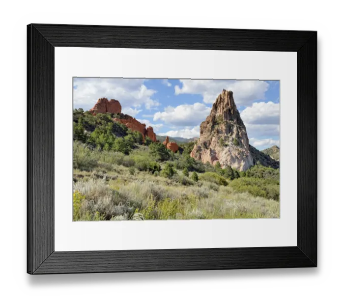 Framed Print : Gray Rock or Cathedral Rock, Garden of the Gods, red sandstone rocks, Colorado Springs, Colorado, USA Framed Print : Gray Rock or Cathedral Rock, Garden of the Gods, red sandstone rocks, Colorado Springs, Colorado, USA