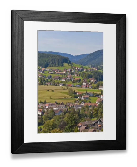 Framed Print : View of Baiersbronn, Black Forest, Baden-Wuerttemberg, Germany, Europe Framed Print : View of Baiersbronn, Black Forest, Baden-Wuerttemberg, Germany, Europe