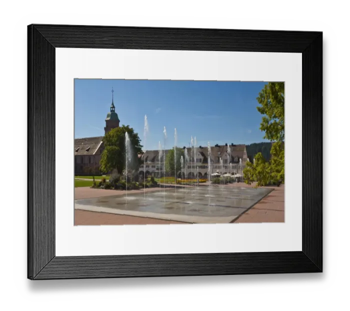 Framed Print : Brunnensee water fountains at Unterer Marktplatz, market square, Freudenstadt, Black Forest, Baden-Wuerttemberg, Germany, Europe Framed Print : Brunnensee water fountains at Unterer Marktplatz, market square, Freudenstadt, Black Forest, Baden-Wuerttemberg, Germany, Europe