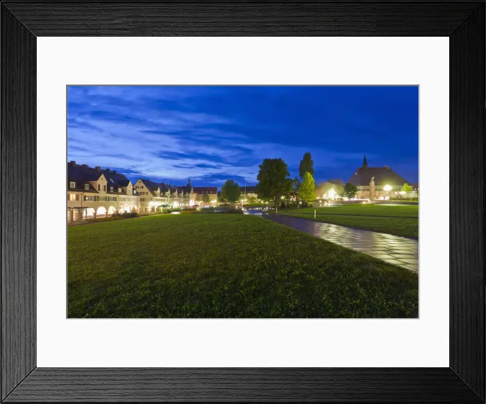 Framed Print : Unterer Marktplatz square, market square, at night, Freudenstadt, Black Forest, Baden-Wuerttemberg, Germany, Europe Framed Print : Unterer Marktplatz square, market square, at night, Freudenstadt, Black Forest, Baden-Wuerttemberg, Germany, Europe
