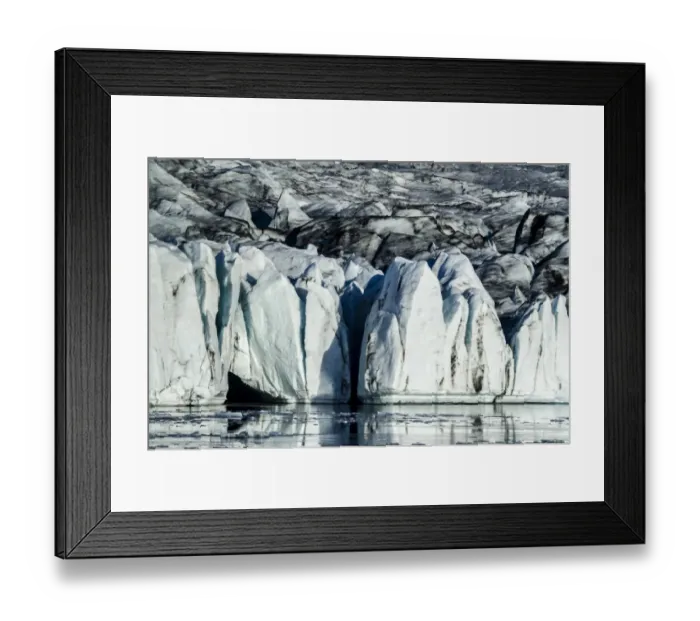 Framed Print : Glacial lake, Breioarlon glacier lagoon and Vatnajokull glacier, Austurland, Iceland Framed Print : Glacial lake, Breioarlon glacier lagoon and Vatnajokull glacier, Austurland, Iceland