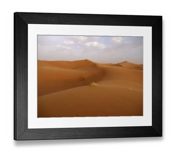 Framed Print : Sand dunes of the Erg Chebbi Desert, near Merzouga, Morocco, North Africa, Africa