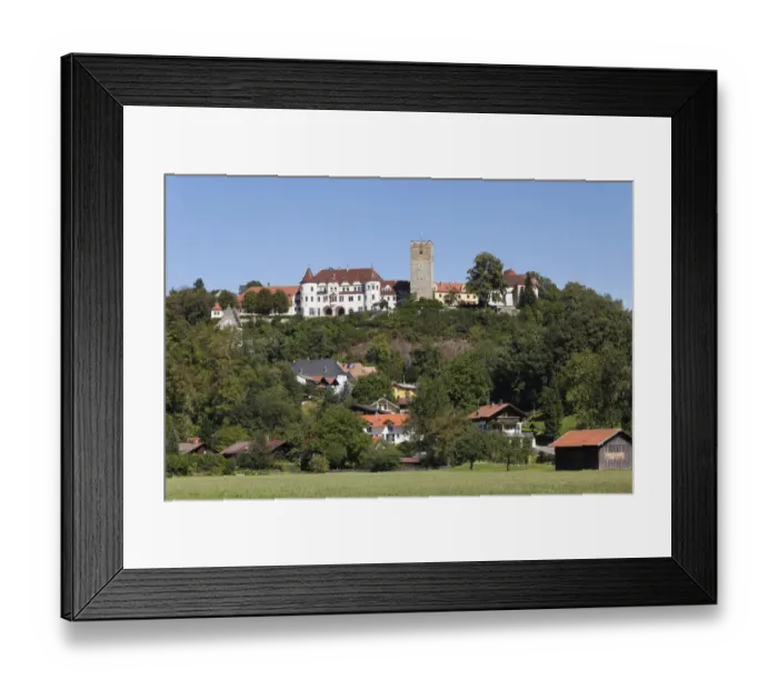 Framed Print : Neubeuern with Schloss Neubeuern Castle, Inn Valley, Chiemgau, Upper Bavaria, Bavaria, Germany, Europe, PublicGround Framed Print : Neubeuern with Schloss Neubeuern Castle, Inn Valley, Chiemgau, Upper Bavaria, Bavaria, Germany, Europe, PublicGround