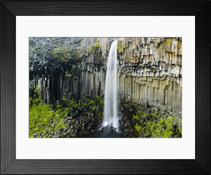 Framed Print : Svartifoss waterfall, basalt columns, Skaftafell National Park, Austurland or East Iceland, Iceland, Europe Framed Print : Svartifoss waterfall, basalt columns, Skaftafell National Park, Austurland or East Iceland, Iceland, Europe