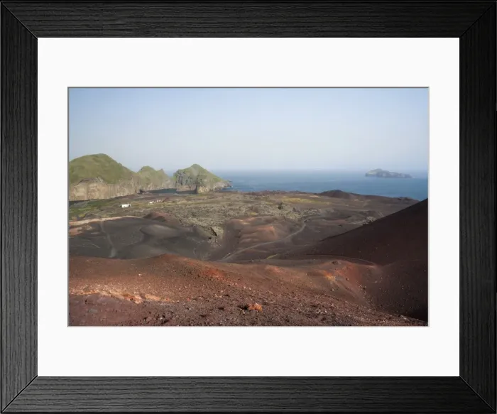 Framed Print : View from the Eldfell crater, Heimaey Island, Vestmannaeyjar or Westman Islands, south Iceland or Suourland, Iceland, Europe Framed Print : View from the Eldfell crater, Heimaey Island, Vestmannaeyjar or Westman Islands, south Iceland or Suourland, Iceland, Europe
