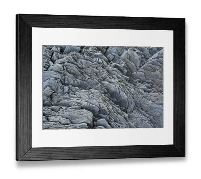 Framed Print : Rock layers, Halsanefshellir basalt cave, Reynisfjara beach at Vik i Myrdal, South Coast, Iceland, Europe