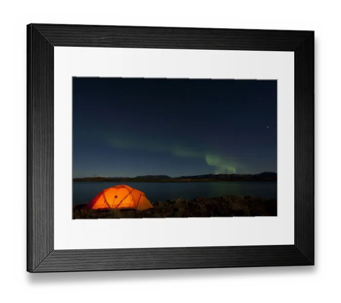 Framed Print : Illuminated expedition tent, Northern lights, Polar Aurorae, Aurora Borealis, green, reflections in water, Lake Laberge, near Whitehorse, Yukon Territory, Canada Framed Print : Illuminated expedition tent, Northern lights, Polar Aurorae, Aurora Borealis, green, reflections in water, Lake Laberge, near Whitehorse, Yukon Territory, Canada