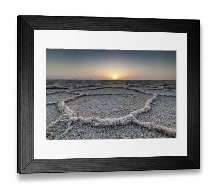 Framed Print : Dasht-e Kavir salt desert, Semnan, Iran Framed Print : Dasht-e Kavir salt desert, Semnan, Iran