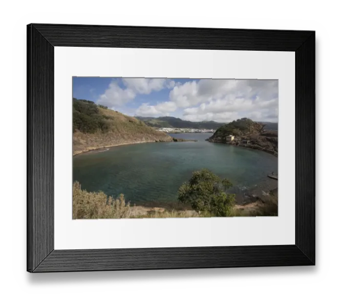 Framed Print : Lagoon, Ilheu de Vila Franca do Campo, Sao Miguel, Azores, Portugal