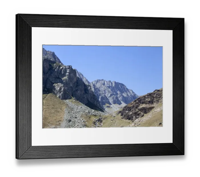 Framed Print : On the Pian del Re, high plateau, source of the Po River, Cottian Alps, Cuneo, Piedmont, Italy, Europe