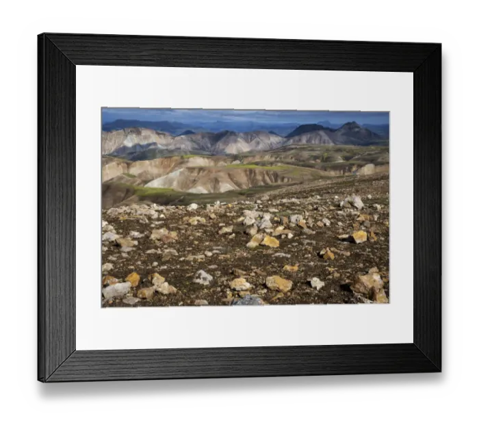 Framed Print : Rhyolite mountains, Landmannalaugar, Fjallabak Nature Reserve, Highlands, Iceland, Europe Framed Print : Rhyolite mountains, Landmannalaugar, Fjallabak Nature Reserve, Highlands, Iceland, Europe