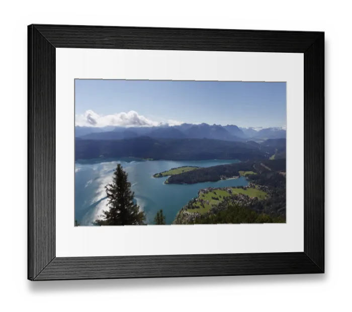 Framed Print : Lake Walchen and the town of Walchensee, Zwergern peninsula, as seen from Herzogstand mountain, Upper Bavaria, Bavaria, Germany, Europe, PublicGround Framed Print : Lake Walchen and the town of Walchensee, Zwergern peninsula, as seen from Herzogstand mountain, Upper Bavaria, Bavaria, Germany, Europe, PublicGround