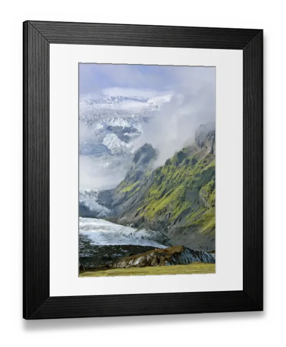 Framed Print : Kviarjoekull glacier, a part of Vatnajoekull, Southern Region, Iceland Framed Print : Kviarjoekull glacier, a part of Vatnajoekull, Southern Region, Iceland