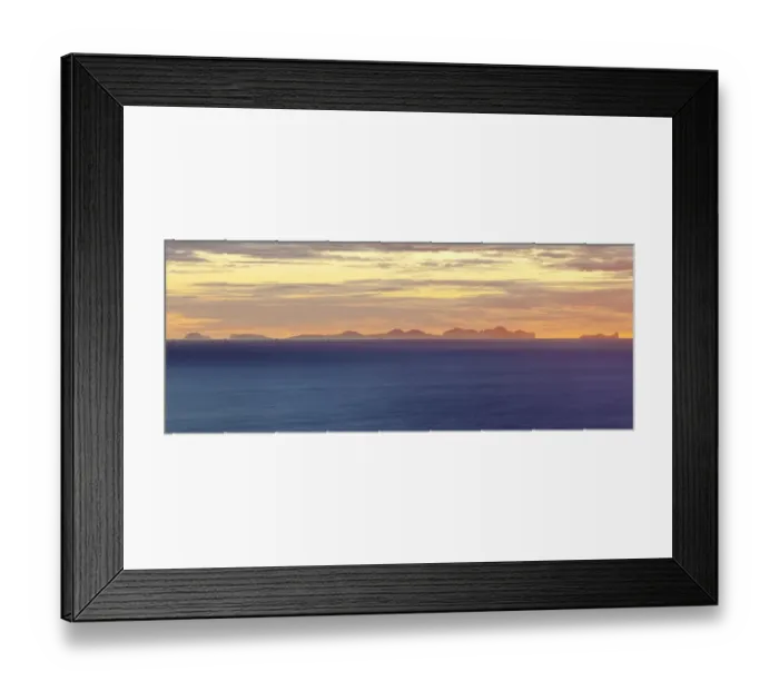 Framed Print : Westman Islands at sunset, Dyrholaey, Vik i Myrdal, Southern Region, Iceland Framed Print : Westman Islands at sunset, Dyrholaey, Vik i Myrdal, Southern Region, Iceland