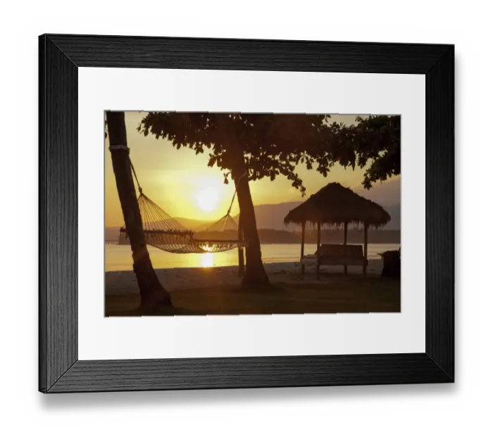 Framed Print : Hammock on a beach, at sunrise, near Pemenang, Lombok, Indonesia Framed Print : Hammock on a beach, at sunrise, near Pemenang, Lombok, Indonesia