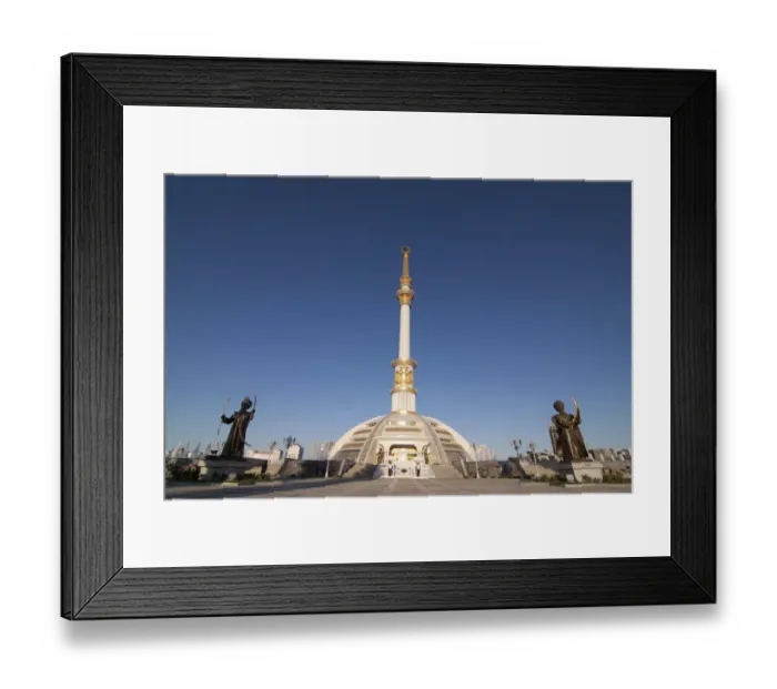 Framed Print : Independence Monument, Ashgabat, AgHal, Turkmenistan Framed Print : Independence Monument, Ashgabat, AgHal, Turkmenistan